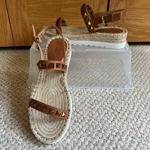 WILD PAIR - Yelenah Studded Espadrille Sandal -- NEW, no Box